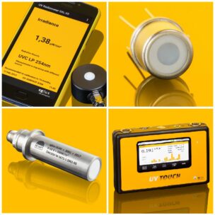 four uv and ir detecting and emitting devices.